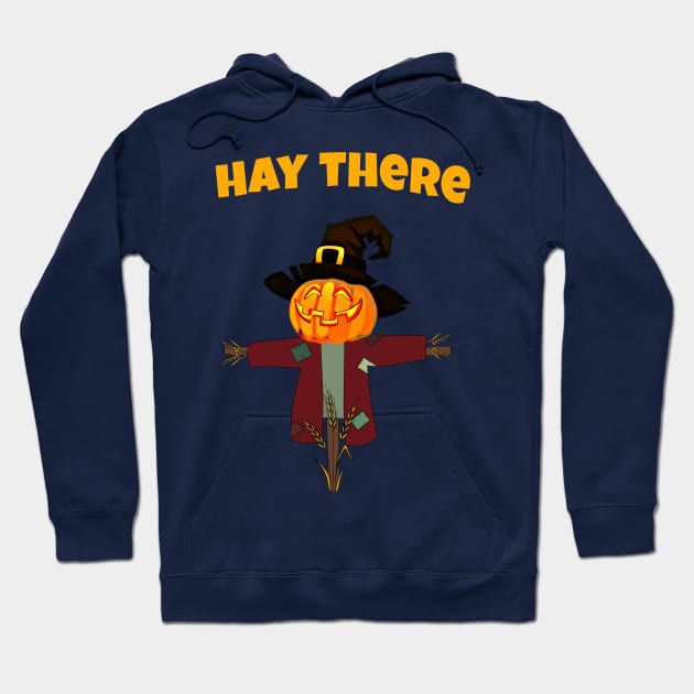 Hay there Halloween pumpkin scarecrow Hoodie by Nadey